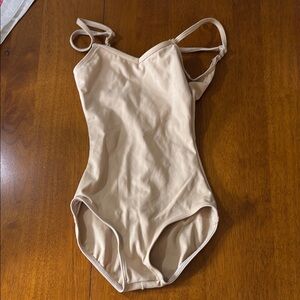 Beige One-Piece Swimsuit